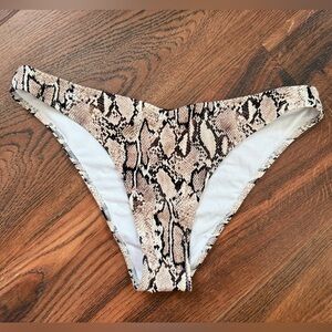 Shade & Shore Snakeskin Bikini Bottom